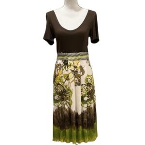 NWT Bleu d’Azur dress. Multi colored. Size 6